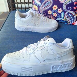 Nike Air Force 1 Fontanka Triple White Sneakers DH1290-100